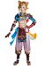 Genshin Impact Gorou Corta Camisa and Pantalones con Delantal y Tocado