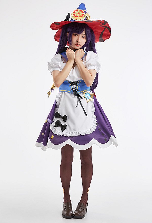 Genshin Impact Mona Café Cosplay Kostüm Dienstmädchen Outfit Maid Cosplay Kostüm Genshin Impact Mona Café Cosplay Kostüm Dienstmädchen Outfit Maid Cosplay Kostüm