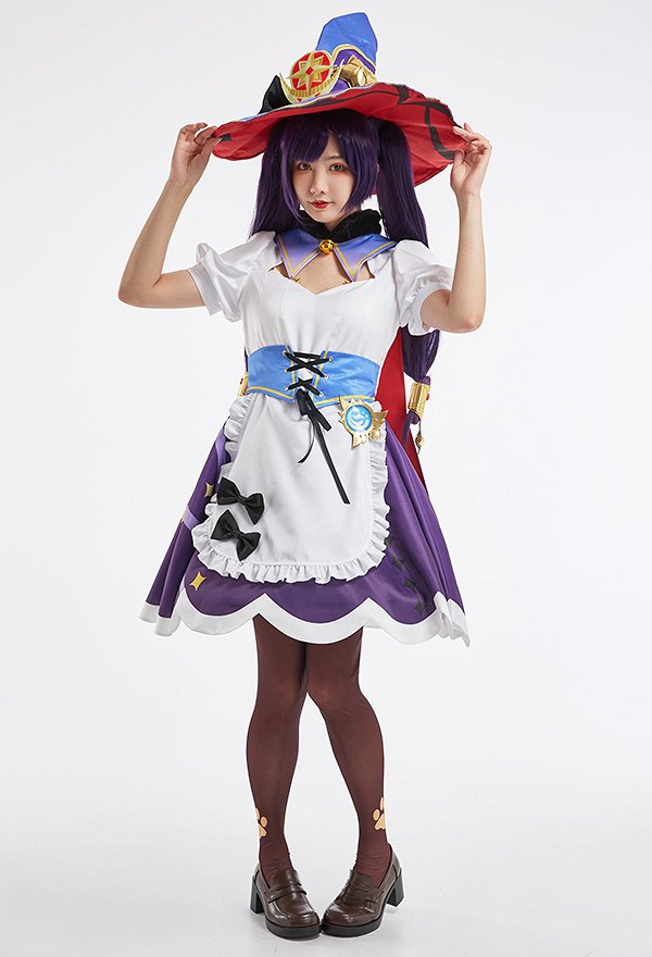 Genshin Impact Mona Café Cosplay Kostüm Dienstmädchen Outfit Maid Cosplay Kostüm Genshin Impact Mona Café Cosplay Kostüm Dienstmädchen Outfit Maid Cosplay Kostüm