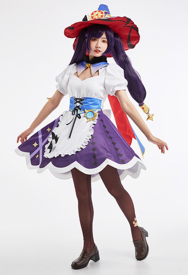 Genshin Impact Mona Café Cosplay Kostüm Dienstmädchen Outfit Maid Cosplay Kostüm Genshin Impact Mona Café Cosplay Kostüm Dienstmädchen Outfit Maid Cosplay Kostüm