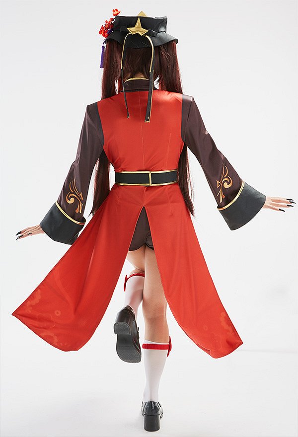 Genshin Impact Hu Tao Cosplay Costume with Complete Accessories Genshin Impact Hu Tao Cosplay Costume with Complete Accessories
