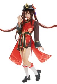 Genshin Impact Hu Tao Cosplay Costume with Complete Accessories