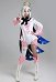 Genshin Impact Paimon Bodysuit and Shawl Cosplay Costume with Crown and Gloves