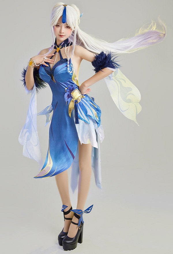 Genshin Impact Ningguang Orchid's Evening Gown New Skin Cosplay Costume