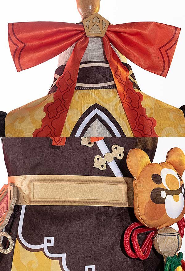 Genshin Impact Xiangling Cosplay Costume with Complete Accessories Genshin Impact Xiangling Cosplay Costume with Complete Accessories