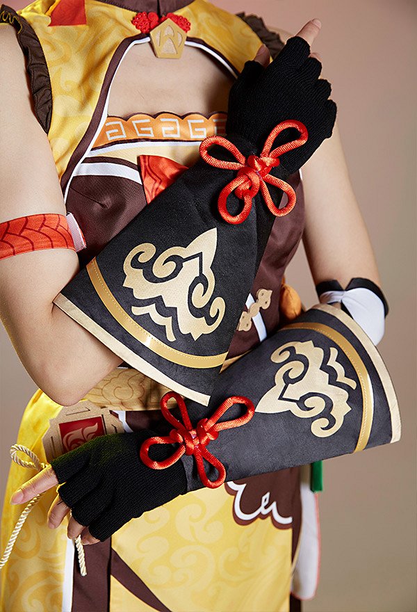 Genshin Impact Xiangling Cosplay Costume with Complete Accessories Genshin Impact Xiangling Cosplay Costume with Complete Accessories