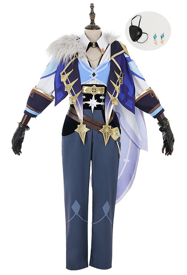 Genshin Impact Costume de Cosplay con Capa