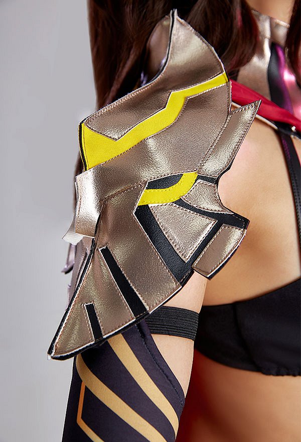 Genshin Impact Costume de Cosplay Dehya Ensemble Haut Court et Pantalon