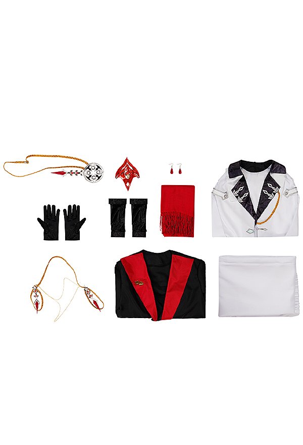Genshin Impact Tartaglia Childe Cosplay Costume Eleventh Fatui Harbinger Outfit Set