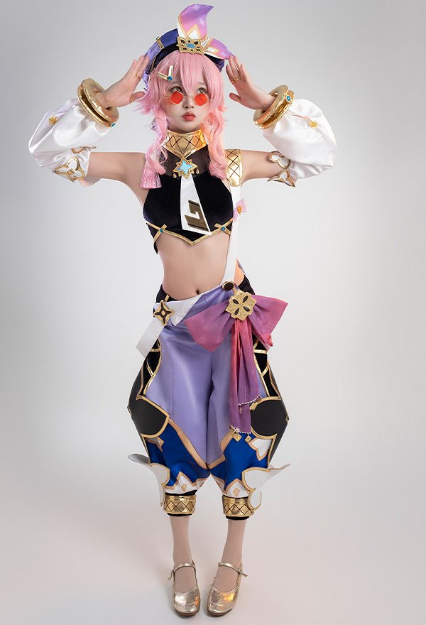 Genshin Impact Dori Cosplay Costume Top and Pants Set Genshin Impact Dori Cosplay Costume Top and Pants Set