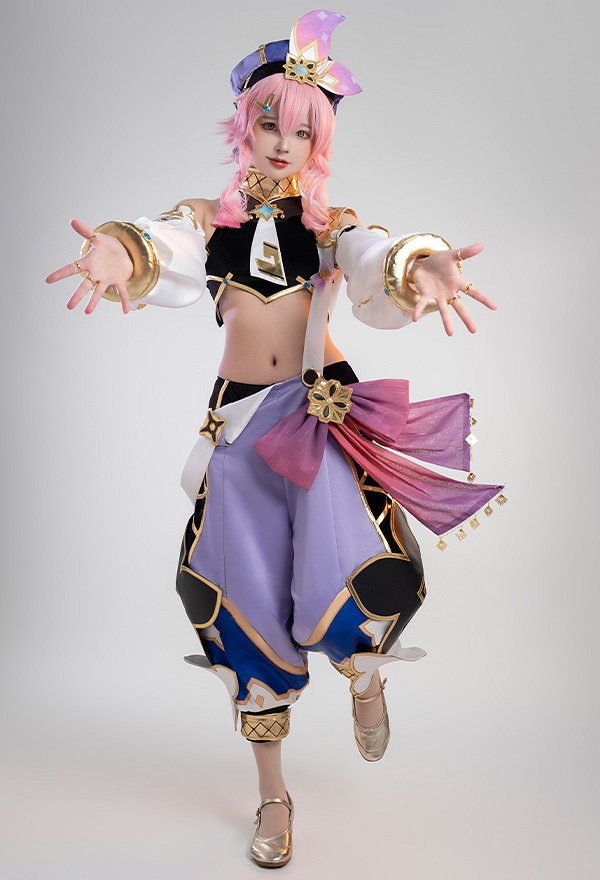 Genshin Impact Dori Cosplay Costume Top and Pants Set Genshin Impact Dori Cosplay Costume Top and Pants Set