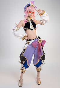 Genshin Impact Dori Cosplay Costume Top and Pants Set