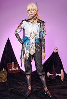 Genshin Impact Kaveh Cosplay Costume Top and Pants Set with Gloves and Accessories