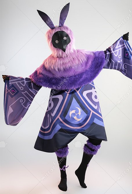 Genshin Impact Electro Abyss Mage Cosplay Game Maske Socken Beinen Zubehör Set Cosplay Kostüm