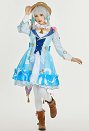 Genshin Impact Kamisato Ayaka Springbloom Missive Cosplay Costume Dress Set