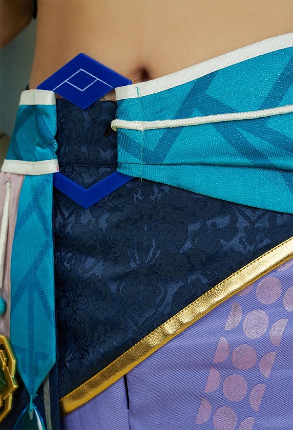 Genshin Impact Baizhu Cosplay Costume Top and Pants Set with Cloak and Accessories