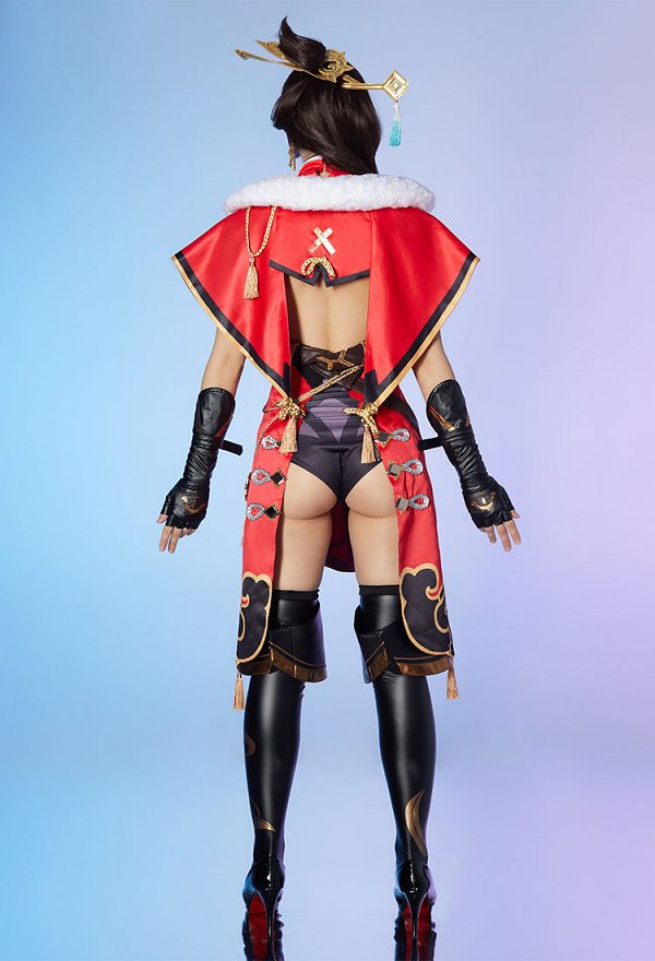 Genshin Impact Beidou Uncrowned Lord of the Ocean Cosplay Costume Dress Cloak Set Genshin Impact Beidou Uncrowned Lord of the Ocean Cosplay Costume Dress Cloak Set