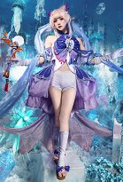 Miccostumes x akuoart Genshin Impact Sangonomiya Kokomi Cosplay Costume Top and Skirt Set Miccostumes x akuoart Genshin Impact Sangonomiya Kokomi Cosplay Costume Top and Skirt Set
