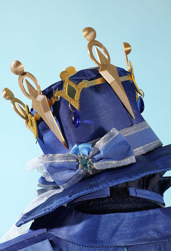 Genshin Impact Furina Disfraz de Cosplay Camisa Shorts con Chaqueta y Gorro
