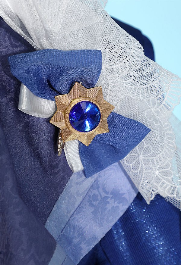 Genshin Impact Furina Disfraz de Cosplay Camisa Shorts con Chaqueta y Gorro