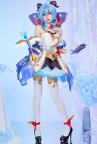 Miccostumes x akuoart Genshin Impact Ganyu Cosplay Costume Ensemble de Top et Jupe avec Accessoires Miccostumes x akuoart Genshin Impact Ganyu Cosplay Costume Ensemble de Top et Jupe avec Accessoires