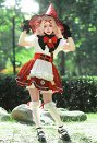 Genshin Impact Klee Cosplay Costume Shirt and Skirt with Pumpkin Pants and Gloves
