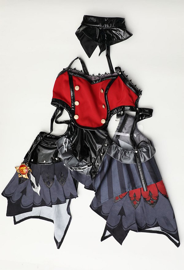 Genshin Impact Goth Girl Cosplay Kostüm kurzes Kleid und Shorts Hut Gürtel Genshin Impact Goth Girl Cosplay Kostüm kurzes Kleid und Shorts Hut Gürtel
