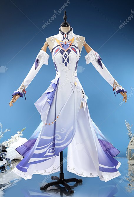 Traje de cosplay de Nicole Reeyn de Genshin Impact con mangas y sombrero