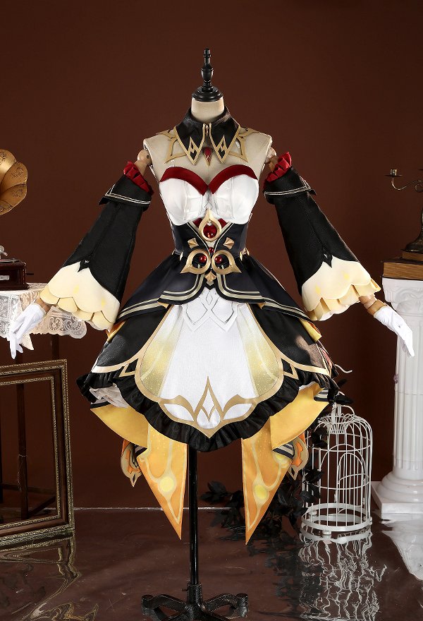 Costume de cosplay Sandrone de Genshin Impact avec ceinture et bas