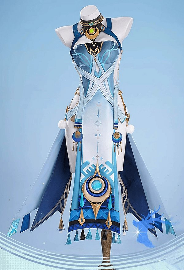 Genshin Impact Lauma Cosplay Costume Dress with Safety Shorts Genshin Impact Lauma Cosplay Costume Dress with Safety Shorts
