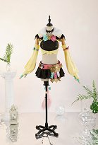 Genshin Impact Varesa Cosplay Kostüm Bandeau Top kurzes Pullover Top mit Minirock und Cape Schal