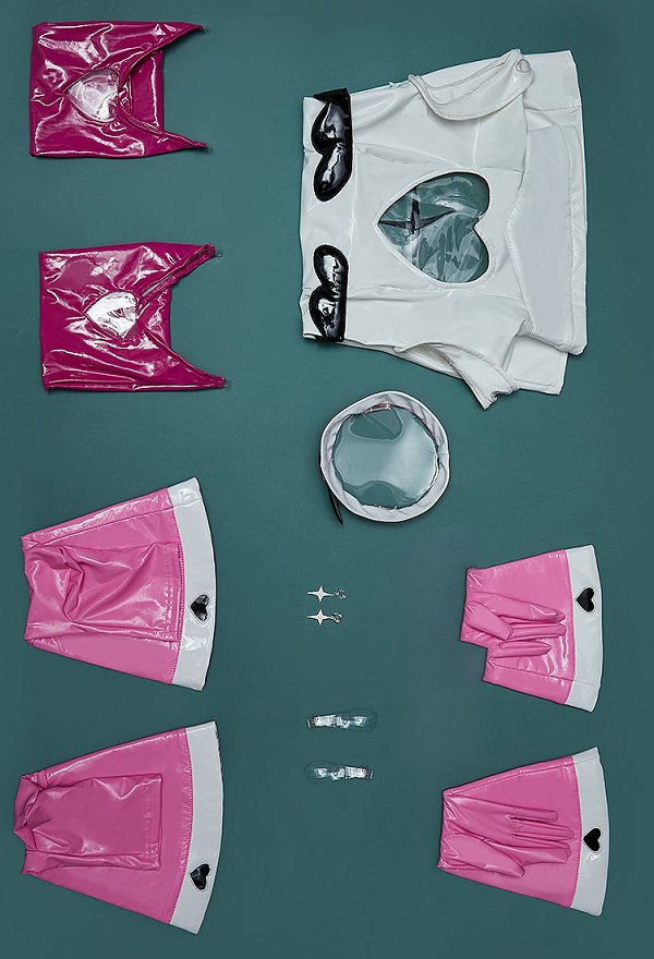 Gushing Over Magical Girls Haruka Hanabishi Cosplay Costume Bodysuit with Gloves Hat Gushing Over Magical Girls Haruka Hanabishi Cosplay Costume Bodysuit with Gloves Hat