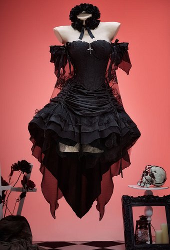 Arcane: League of Legends Jinx Cosplay Conjunto con Corsé