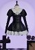 Alice: Madness Returns Dérivé Halloween Steampunk Ensemble Robe en cuir à volants avec tablier et tour de taille