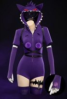 PM Derivative Sexy Cosplay Summer Homewear Hooded Bodysuit with Socks and Tail PM Derivative Sexy Cosplay Summer Homewear Hooded Bodysuit with Socks and Tail