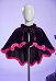 MH Drac Derivative Gothic Bat Style Cape Velvet Cape Asymmetrical Bat-wing Design Cloak