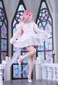 Goddess of Victory: Nikke Dorothy Cosplay Costume Remake Top and Skirt with Train and Headpiece