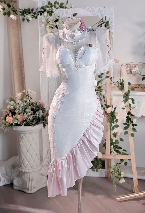Goddess of Victory: Nikke Dorothy Cosplay Vestido con diadema y medias