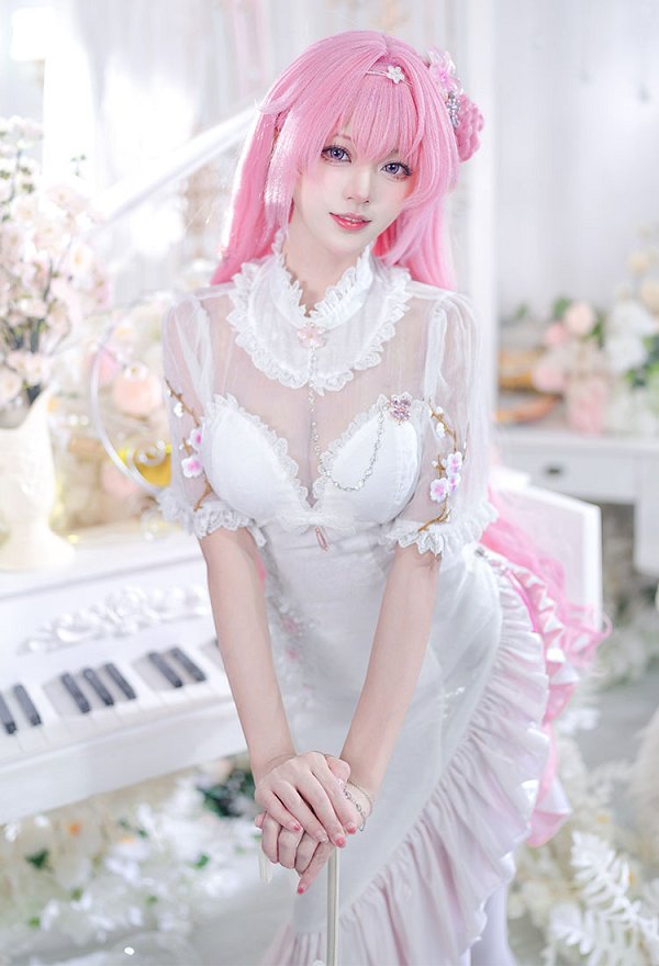Goddess of Victory: Nikke Dorothy Cosplay Vestido con diadema y medias