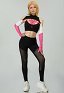 Ropa deportiva para yoga con estampado de telaraña derivado de Gwen top y leggings con chaqueta y cinta para el pelo