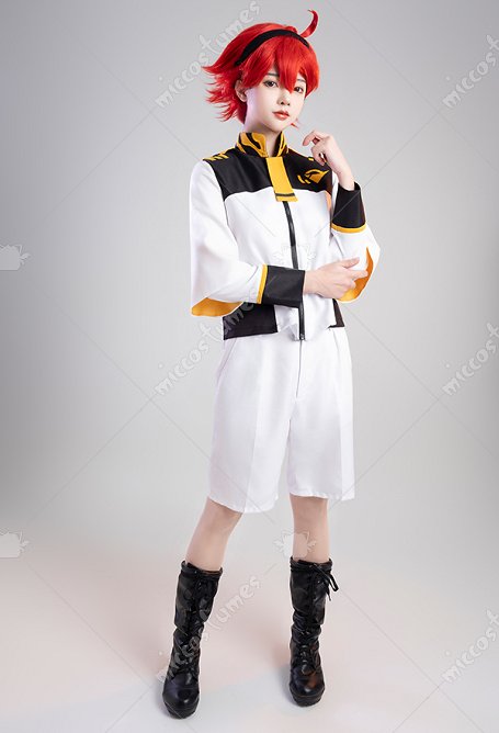 Mobile Suit Gundam The Witch from Mercury Suletta Mercury Cosplay Kostüm Mantel und Shorts Set