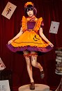 1/3 Delusion Disfraz de sirvienta para Halloween para mujer vestido Lolita con delantal y tocado