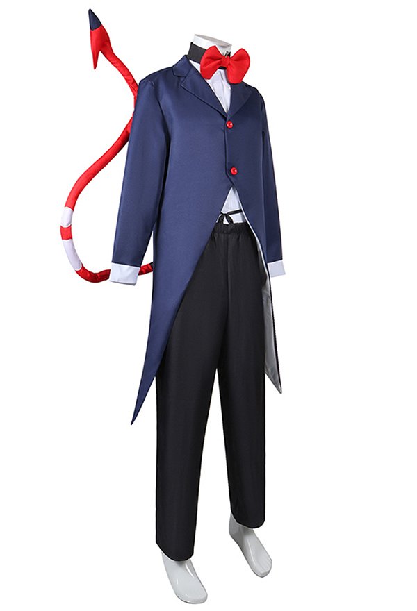 Hell Boss Moxxie Cosplay Costume Tuxedo Jacket and Shirt with Trousers and Bowtie