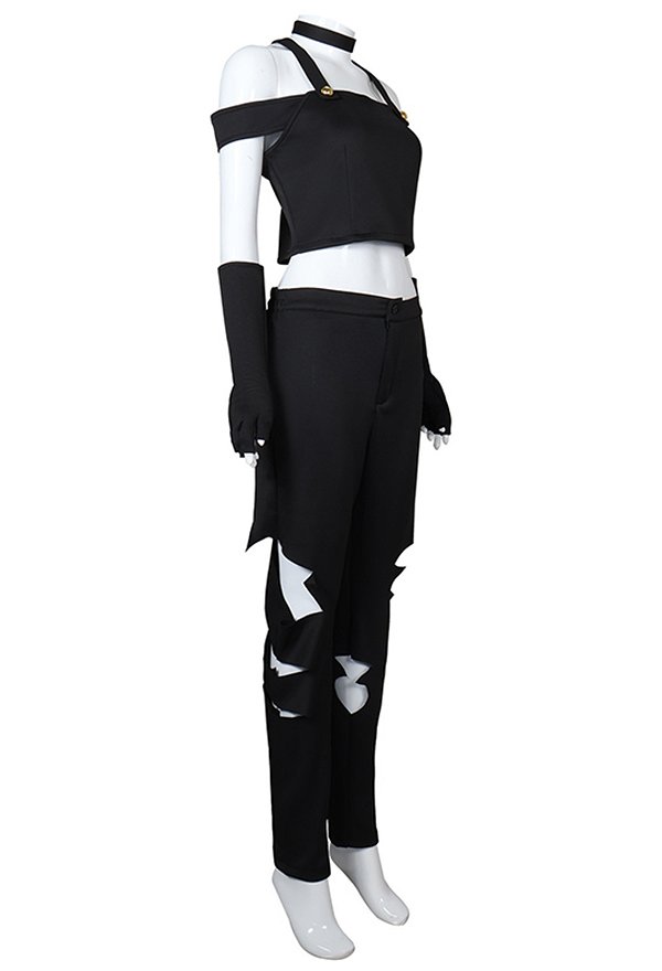 Hell Boss Millie Cosplay Costume Strap Crop Top and Long Pants with Gloves Hell Boss Millie Cosplay Costume Strap Crop Top and Long Pants with Gloves