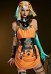 Hades Melinoë Cosplay Costume Orange Dress with Waistband and Collar Decoration