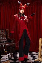 Hazbin Hotel Radio Demon Cosplay Kostüm Ein Oberteil und eine lange Hose mit Jacke und Handschuhen kombinieren Hazbin Hotel Radio Demon Cosplay Kostüm Ein Oberteil und eine lange Hose mit Jacke und Handschuhen kombinieren