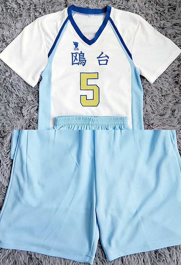 Volleyball Boy!! Kamomedai High School Korai Hoshiumi Number 5 Cosplay Costume Volleyball Uniform