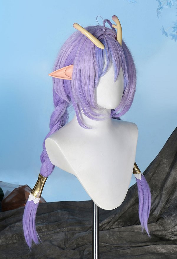 Honkai: Star Rail Bailu Cosplay Costume Dress and Jacket with Sleeves and Tail