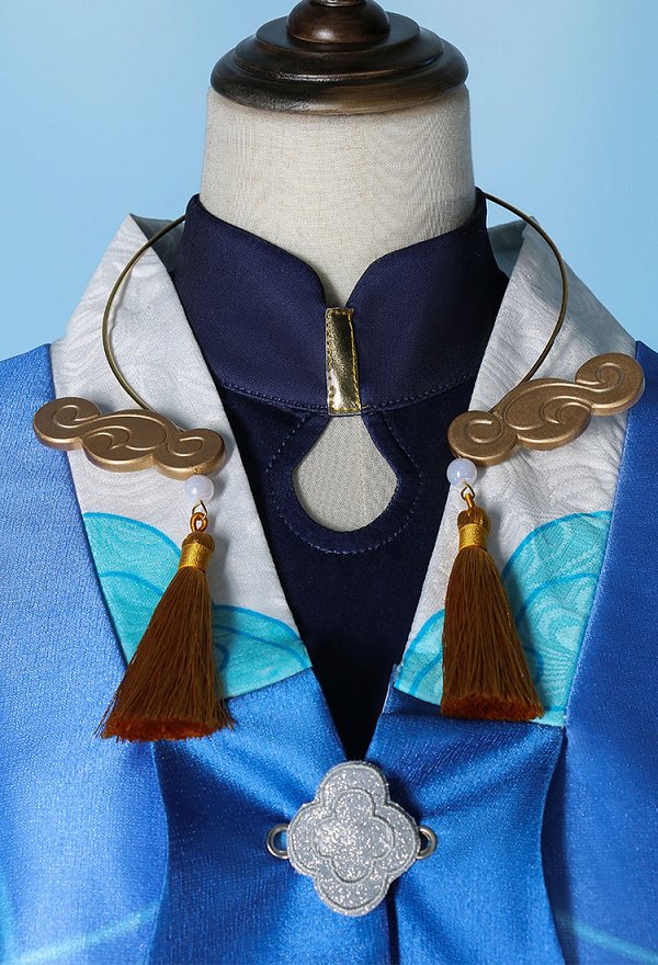 Honkai: Star Rail Bailu Cosplay Costume Dress and Jacket with Sleeves and Tail