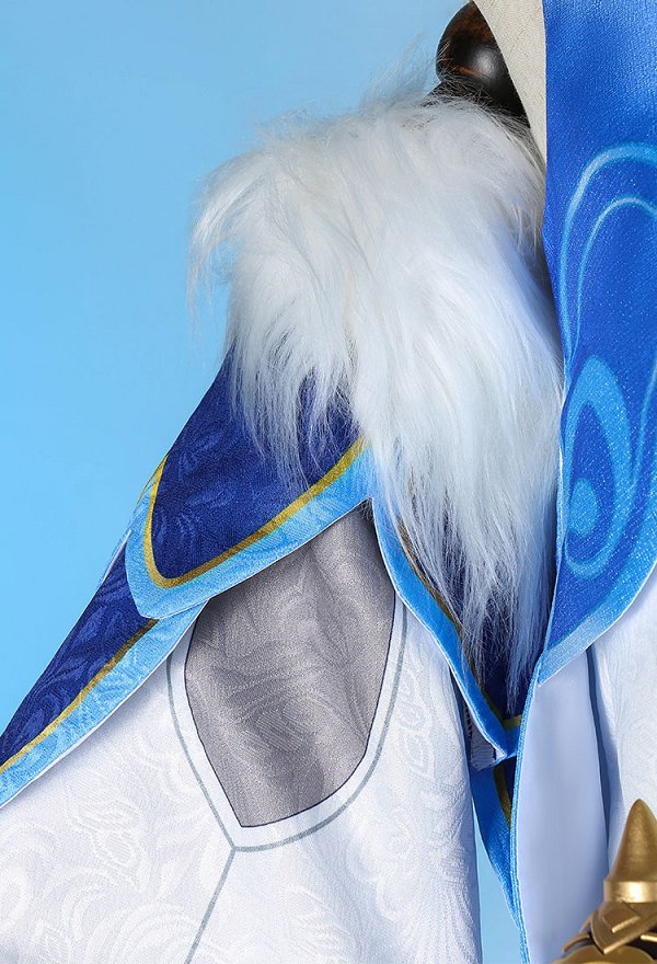 Honkai: Star Rail Bailu Cosplay Costume Dress and Jacket with Sleeves and Tail